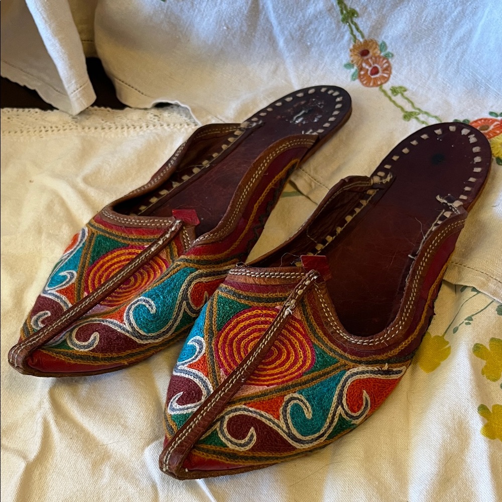 Slip on handmade shoes